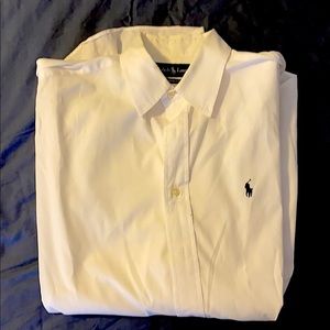 White polo dress shirt